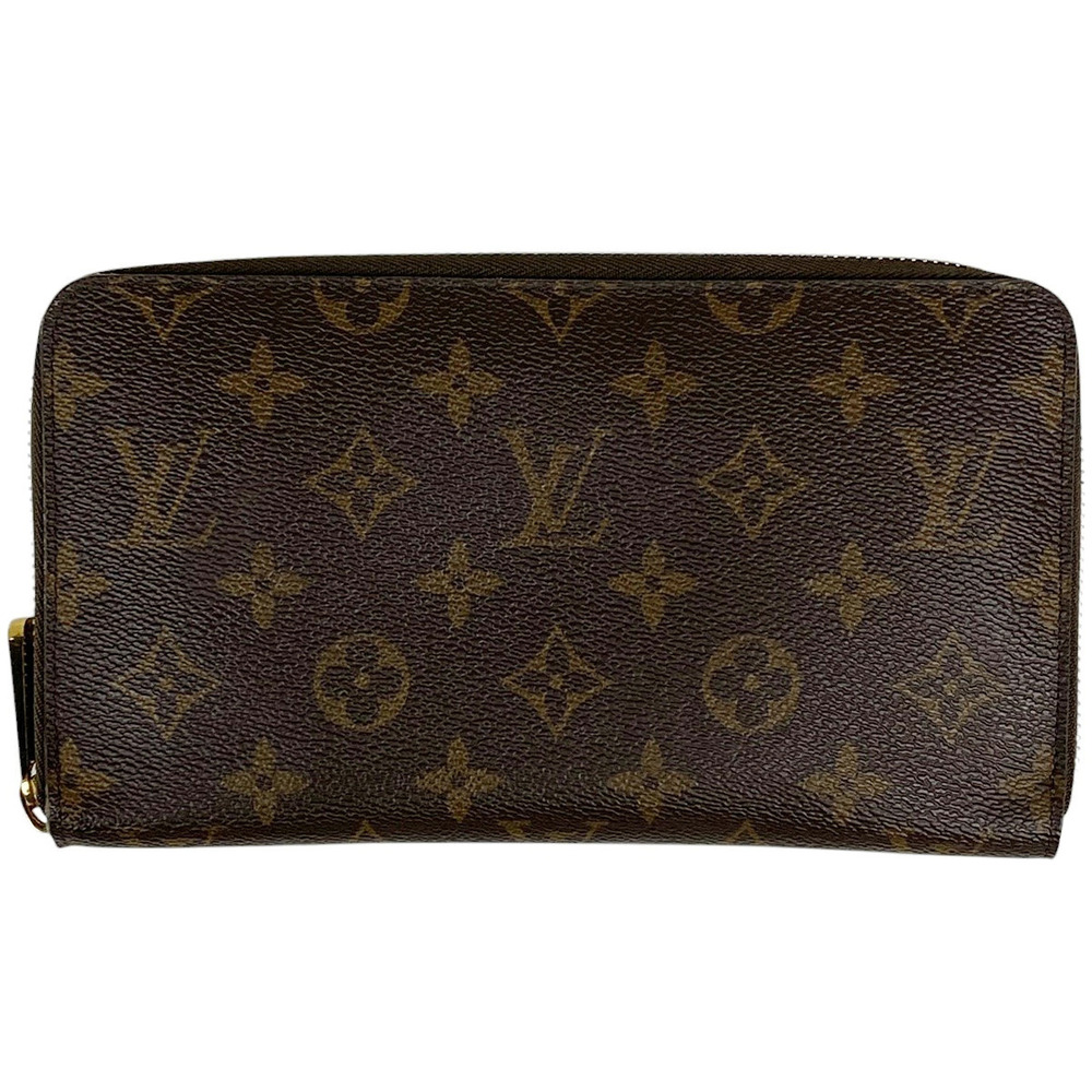 Louis Vuitton Zippy Organizer Billfold Coin Round Zip Long Wallet Monogram Brown